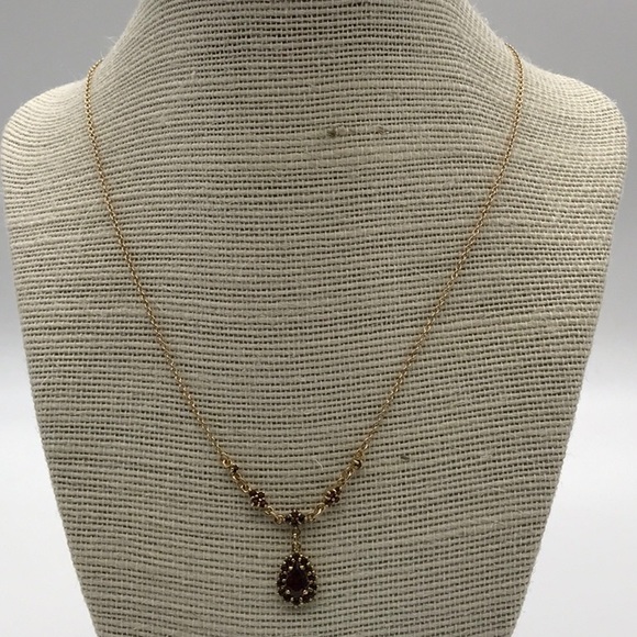 Bohemian Style Garnet Necklace - Picture 2 of 4
